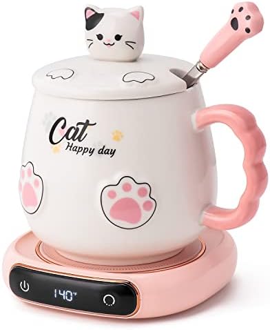 Cat Mug with Warmer
