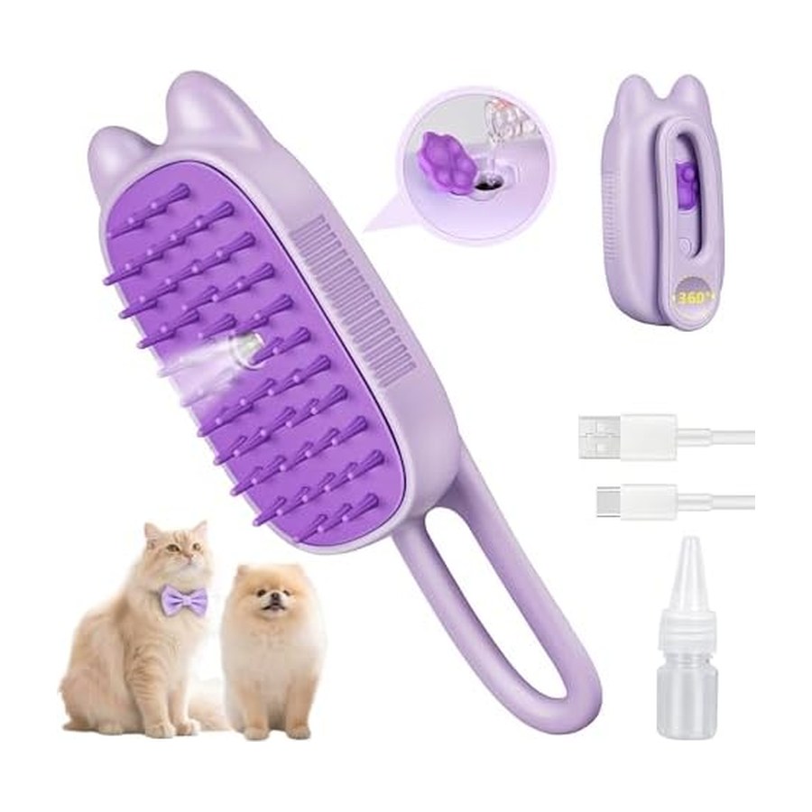 Rechargeable Cat Steam Brush