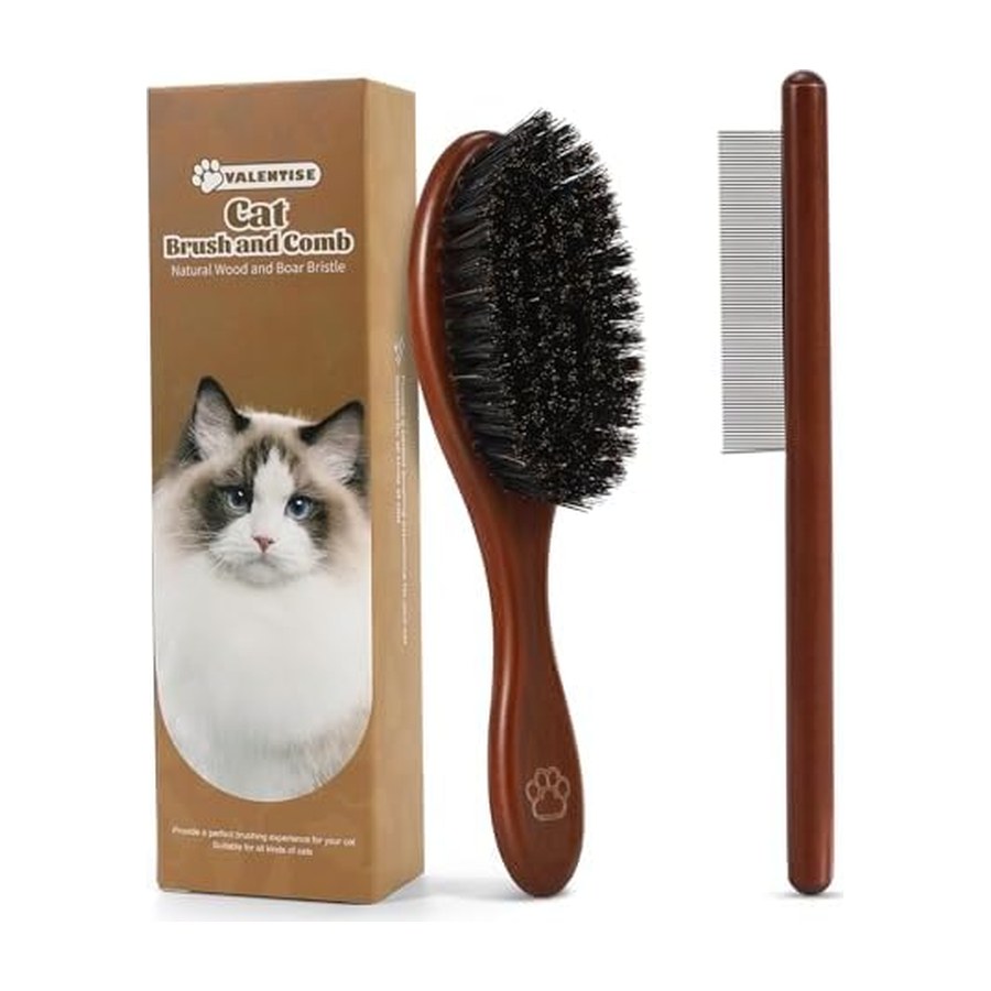 VALENTISE Wooden Cat Brush